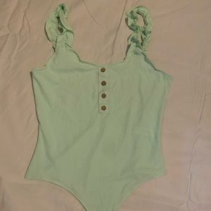 Mint green bodysuit